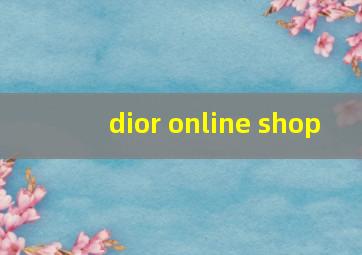 dior online shop